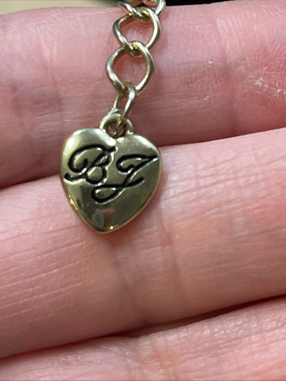 Betsey Johnson Eyes Have It 3 layer Necklace Crystal Bubble Charm Red Lips Heart - Picture 7 of 15